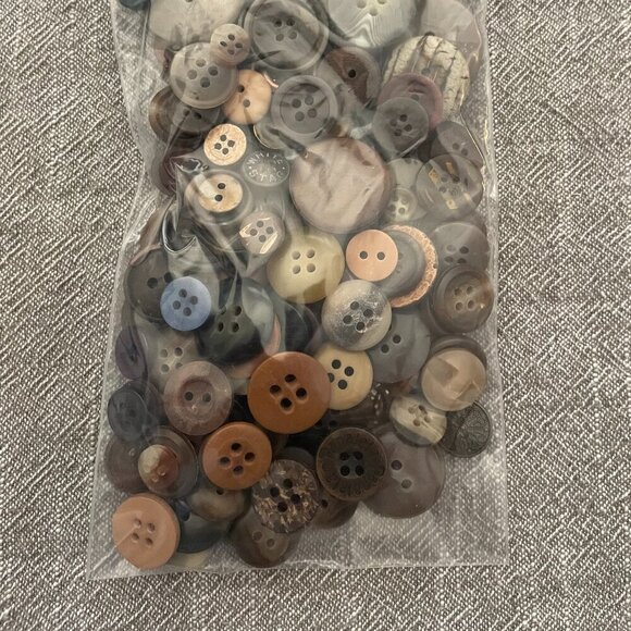 Lot of Brown and Other Colors Mixed Button Sizes Crafts Sewing... - Picture 4 of 4